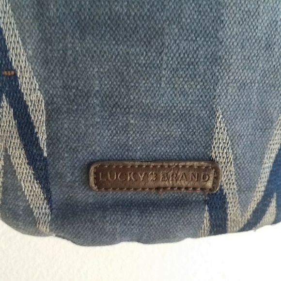 Fossil Southwest Boho Crossbody Handbag Blue Snap - Picture 3 of 8